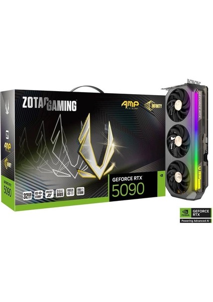 Geforce Rtx 5090 Gamıng Amp Extreme Infınıty 32GB Gddr7 512BIT Dlss 4 Ekran Kartı