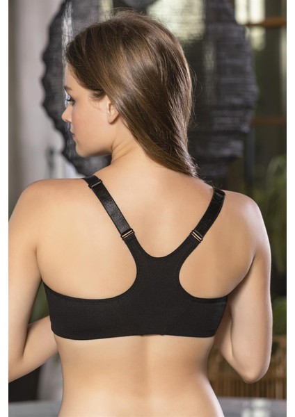 - Fermuarlı Pamuklu Sporcu Sütyeni Siyah (MGP1061) fiyatları