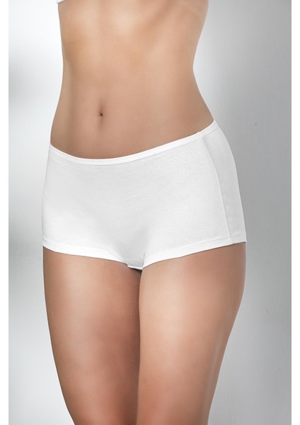 - Pamuklu Boxer Külot Beyaz (MGP2963)