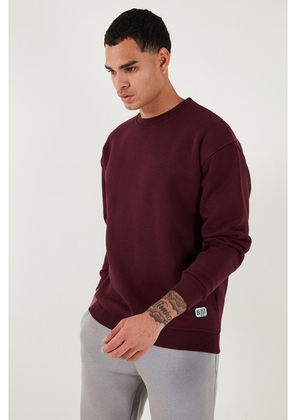 Regular Fit Bisiklet Yaka Pamuklu Içi Tüylü Yumuşak Şardonlu Sweat Erkek Sweat 5905255 fırsatları