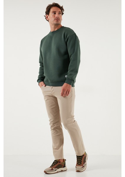 Regular Fit Bisiklet Yaka Pamuklu Içi Tüylü Yumuşak Şardonlu Sweat Erkek Sweat 5905255 fiyatları