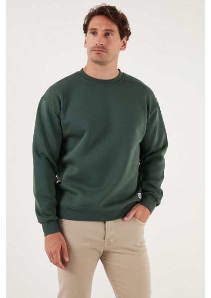 Regular Fit Bisiklet Yaka Pamuklu Içi Tüylü Yumuşak Şardonlu Sweat Erkek Sweat 5905255 modelleri