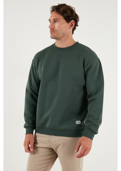 Regular Fit Bisiklet Yaka Pamuklu Içi Tüylü Yumuşak Şardonlu Sweat Erkek Sweat 5905255 fırsatları