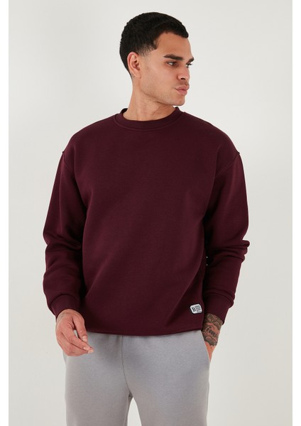 Regular Fit Bisiklet Yaka Pamuklu Içi Tüylü Yumuşak Şardonlu Sweat Erkek Sweat 5905255 indirimleri