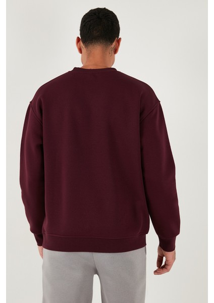 Regular Fit Bisiklet Yaka Pamuklu Içi Tüylü Yumuşak Şardonlu Sweat Erkek Sweat 5905255