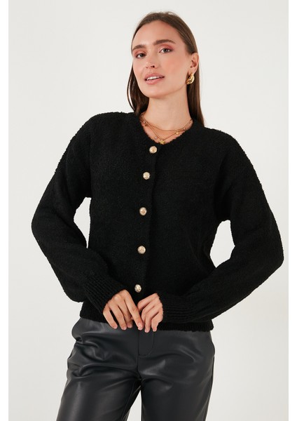 Premium Regular Fit Bisiklet Yaka Yumuşak Dokulu Hırka Bayan Hırka 680HI00147 modelleri