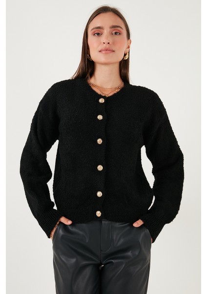 Premium Regular Fit Bisiklet Yaka Yumuşak Dokulu Hırka Bayan Hırka 680HI00147 fırsatları