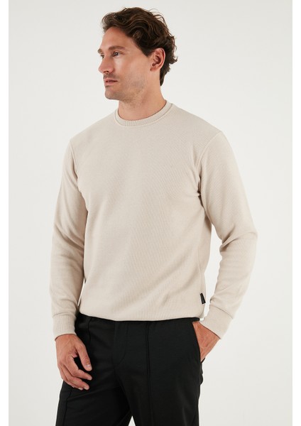 Slim Fit Bisiklet Yaka Pamuklu Kazak Erkek Kazak 456201 indirimleri