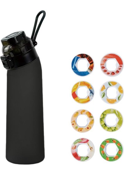 700ML Sports Water Bottle Tritan Bpa Fruit Scent Water Cup With 8 Fragrance Rings (Yurt Dışından)