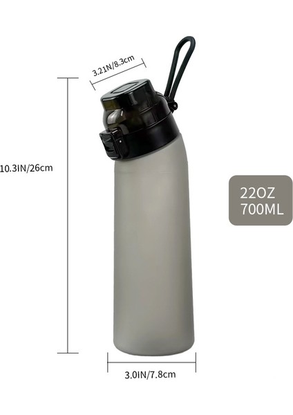 700ML Sports Water Bottle Tritan Bpa Fruit Scent Water Cup With 8 Fragrance Rings (Yurt Dışından) modelleri