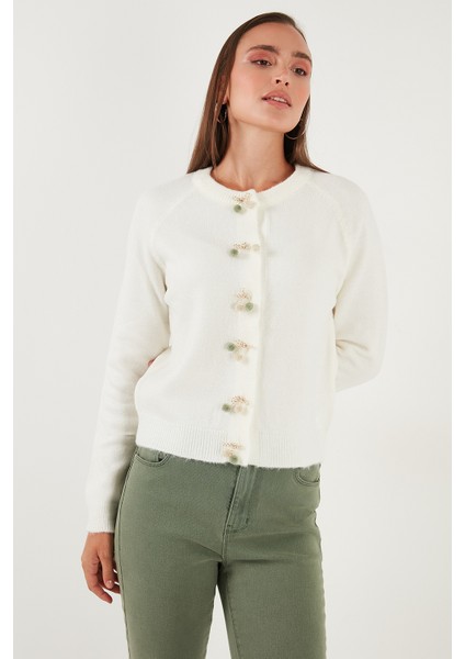 Premium Regular Fit Bisiklet Yaka Fiyonk Detaylı Hırka Bayan Hırka 6802939 modelleri