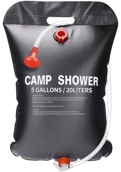 Açık Katlanır Güneş Duş Torbası Taşınabilir Su Depolama Çantası Ev Kullanımı 20L (Yurt Dışından)