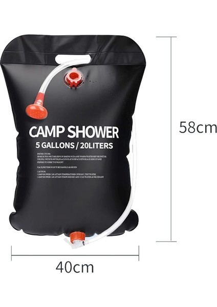 Açık Katlanır Güneş Duş Torbası Taşınabilir Su Depolama Çantası Ev Kullanımı 20L (Yurt Dışından) fiyatları