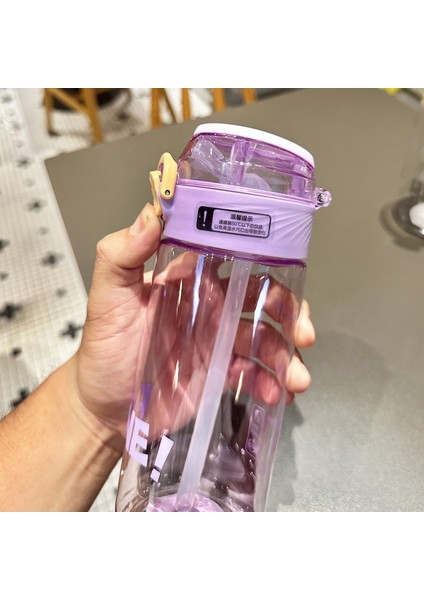 Öğrenci Taşınabilir Sipi Saman Büyük Kapasiti Damla Dayanıklı Plastik Bardaklar 550ML Green (Yurt Dışından) fırsatları