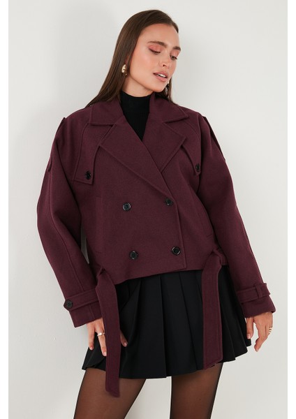 Pamuklu Regular Fit Yumuşak Dokulu Kaşe Kısa Kaban Bayan Kaban 6810286 modelleri