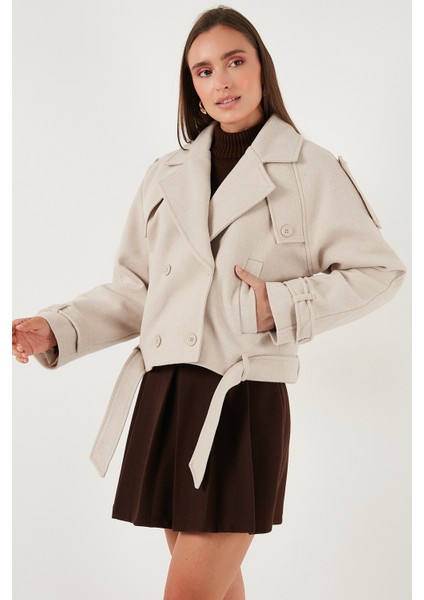 Pamuklu Regular Fit Yumuşak Dokulu Kaşe Kısa Kaban Bayan Kaban 6810286 modelleri