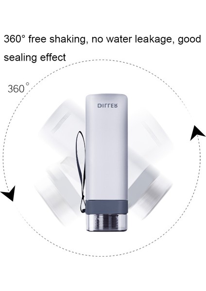 Diller D8646 Kare Şekli Fitness Sızdır Geçirmez Su Şişesi, Kapasite: 700ML (Yurt Dışından) fırsatları