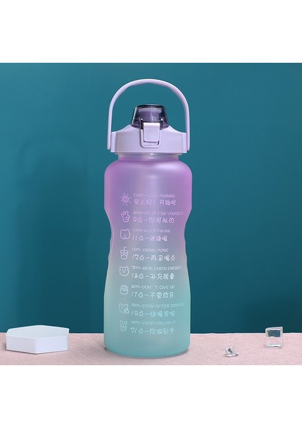 2l Büyük Kapasiti Spor Su Kupası Dış Mekan Damla Damlı Taşınabilir Siper Şişesi (Yurt Dışından)