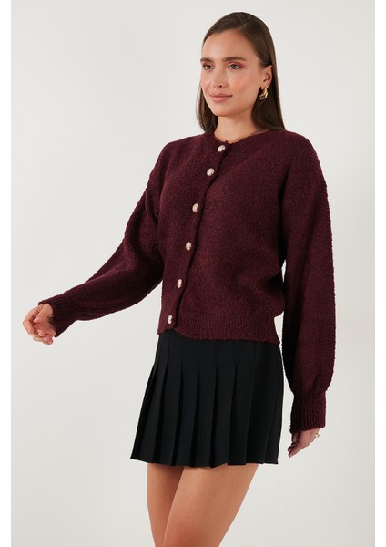 Premium Regular Fit Bisiklet Yaka Yumuşak Dokulu Hırka Bayan Hırka 680HI00147 fırsatları