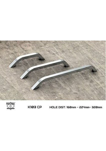 Profesyonel 610-K103 Cp 320 mm Krom Kulp - Paket 5 Li