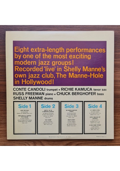 Shelly Manne And His Men – Live! Shelly Manne & His Men At The Manne Hole fiyatları