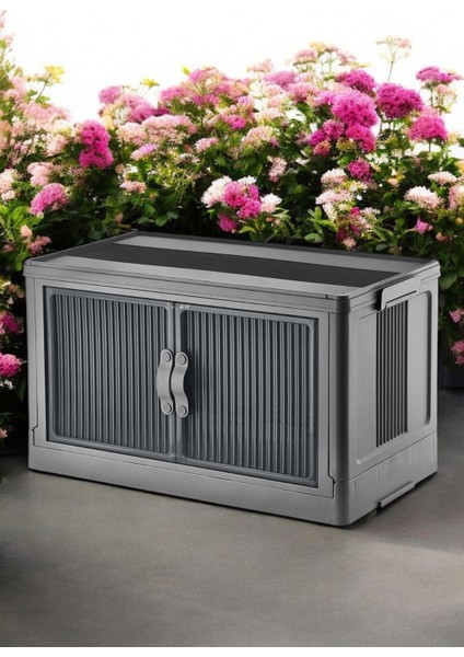 Lavine Fold&Go Tekli Portatif Organizer Dolap ”antrasit” Çok Amaçlı Mıknatıs Kapaklı Katlanır İstiflenebilir modelleri