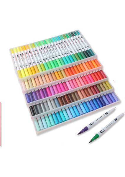 48 Adet Stil Çift Uçlu Marker Boya Kalemler Seti