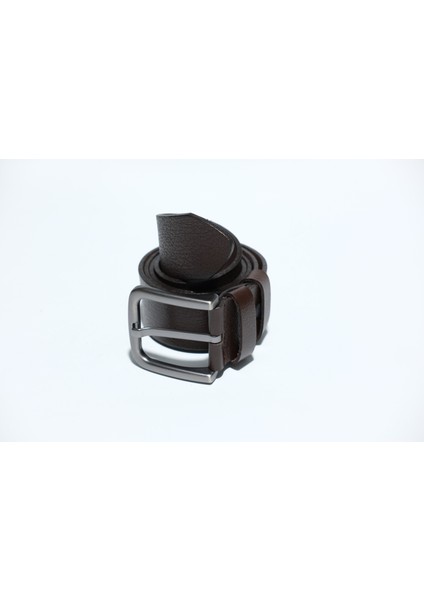 %100 Deri 4 cm Tbk 019 Koyu Kahverengi Düz Desenli