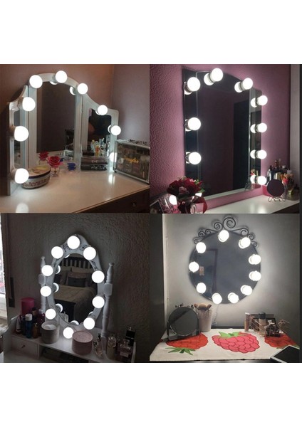 Teknoloji10 LED Ampul Ayarlanabilir Makyaj Ayna Işığı modelleri