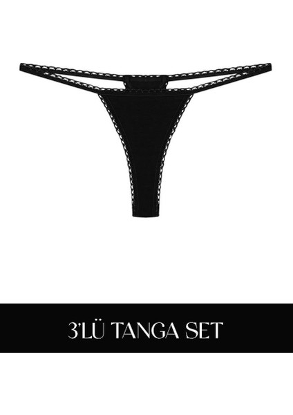 Cotvie Siyah Pamuklu 4'lü Tatil Külot Seti indirimleri