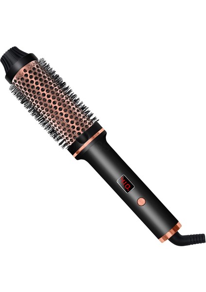 Çift Ptc 3 In 1 Lcd Ekran Iyonik Termal Fırça Saç Şekillendirici Tarak - 38 Mm