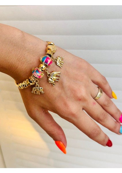 Kristal Boncuklu Filli Kelepçe Kadın Bileklik fırsatları