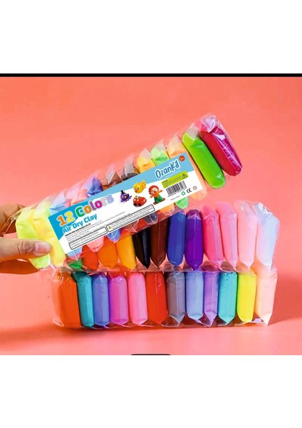 Air Clay Zıplayan Kil Hava ile Kuruyan Modelleme Kili ( 115 gr ) 12 Adet fiyatları