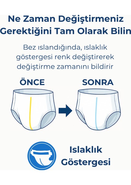 Yetişkin Hasta Emici Külot Bez Large 120 Adet fırsatları