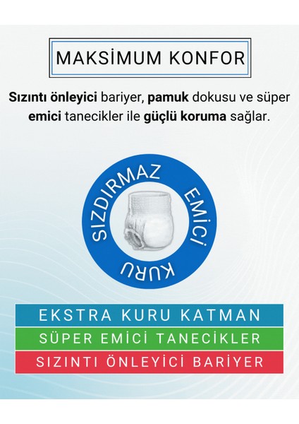 Yetişkin Hasta Emici Külot Bez Large 30 Adet fiyatları