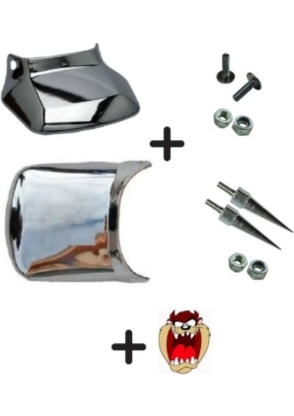 Cg Nikel Ön Arka Tozluk Takımı+2 Adet Sivri Vida+2 Adet Şapkalı Vida+4 Adet Somun Seti+Tzmanya