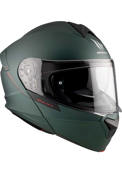 mt Genesis Sv Solid A6 Mat Yeşil Çene Açılır Kask fırsatları