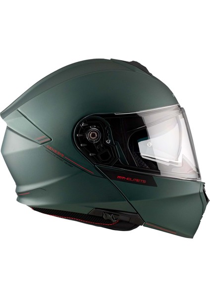 mt Genesis Sv Solid A6 Mat Yeşil Çene Açılır Kask indirimleri