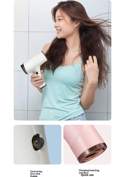 Kablosuz Şarjlı Saç Kurutma Makinesi Ev Tipi Yüksek Hızlı Negatif Iyon Saç Kurutma Makinesi Soğuk Sıcak Rüzgarlı Kablosuz Saç Kurutma Makinesi Ab Fişi B (Yurt Dışından) fırsatları