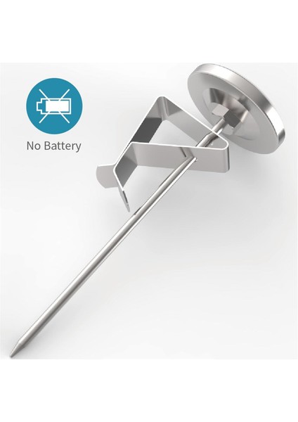 Anında Okunan Cep Süt Köpürtme Termometresi 1 Inç Kadran 5 Inç Prob Klipsli, Kahve Içecekleri, Çikolatalı Süt Için (Yurt Dışından) modelleri