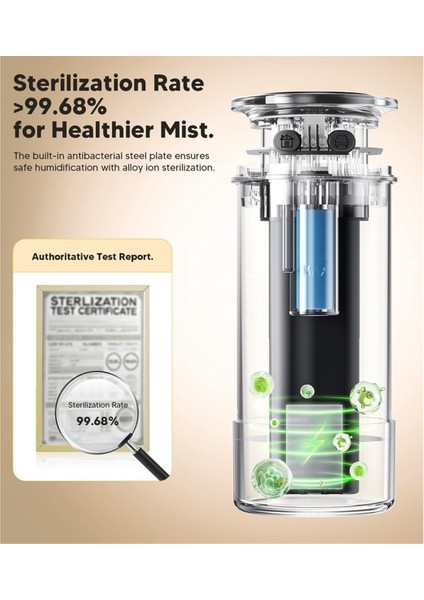 Yatak Odası Için Taşınabilir Küçük Nemlendirici, Çift Nozullu Büyük Soğuk Sis, Seyahat Için Mini Kişisel Masa Hava Nemlendiricileri Siyah (Yurt Dışından) fiyatları