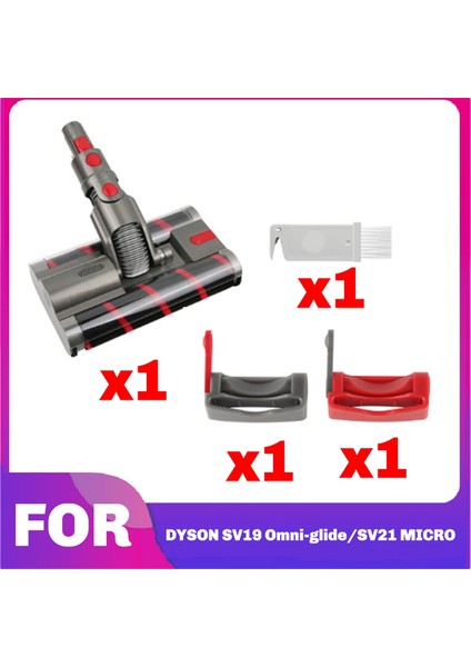 Dyson Omni-Glide SV19/21 Yumuşak Silindir Temizleme Başlığı Çift Silindir Fırçalı Vakum Aksesuarı Için Motor Başlığı (Yurt Dışından)