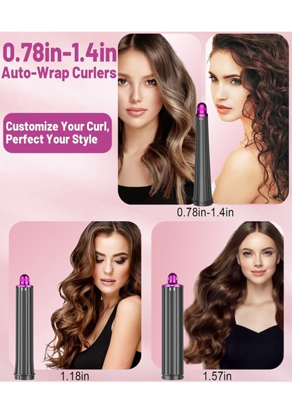 Dyson Airwrap, Barrels Curl ve Wave Curl Purple Için 20MM-36MM Uzun Namlulu Başlık ve Büyük Yuvarlak Fırça Başlığı (Yurt Dışından) fırsatları