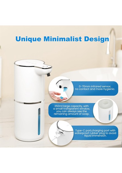 Otomatik Sabunluk, 1200MAH Sabunluk, Mutfak, Banyo, Okul Için Duvara Monte Elektrikli Sabunluk (Yurt Dışından) modelleri