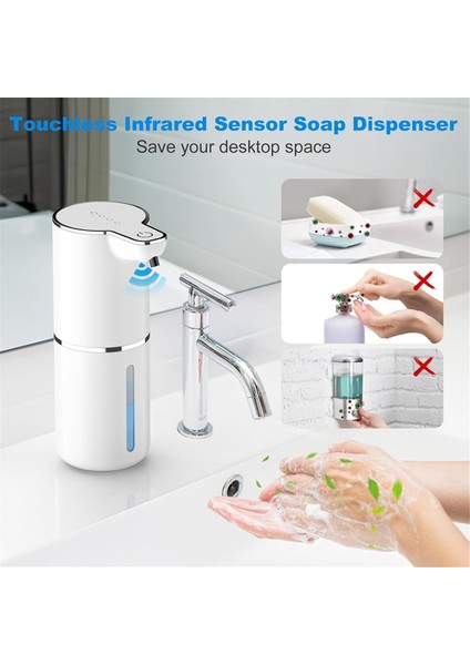 Otomatik Sabunluk, 1200MAH Sabunluk, Mutfak, Banyo, Okul Için Duvara Monte Elektrikli Sabunluk (Yurt Dışından) indirimleri