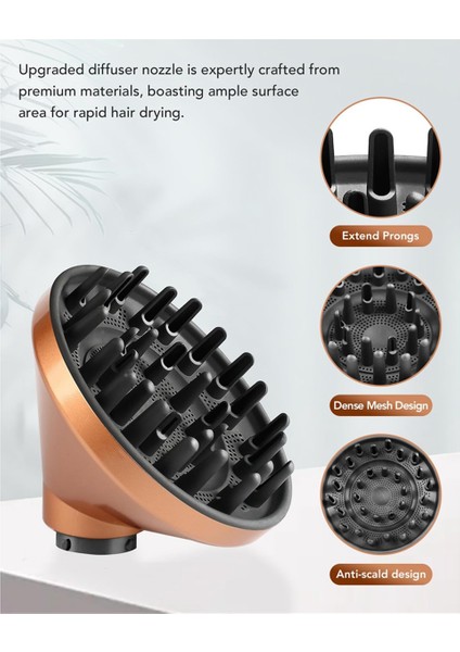 Dyson Airwrap HS01 HS05 HS08 Için Difüzör Nozulu ve Dalga+Bukle Difüzörü Difüzör Nozulu Ataşmanı (Yurt Dışından) modelleri