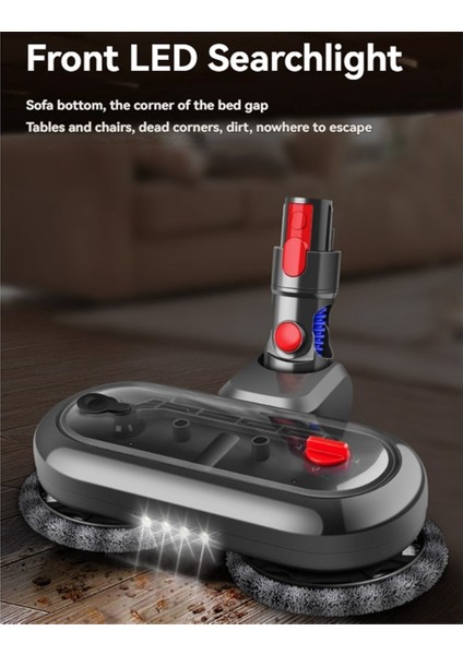 Dyson V7 V8 V10 V11 V15 Elektrikli Süpürge Aparatı Için Elektrikli Zemin Paspas Başlığı 4 Paspas Pedi ve Anahtar Kilidi ile (Yurt Dışından) indirimleri