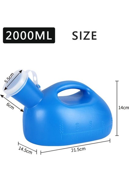 Pisuar Şişesi Taşınabilir Pisuarlar Erkekler Kadınlar Için Idrar Şişesi 2000ML Erkekler Için Tuvalet Dökülmeye Karşı Korumalı Idrar Şişesi 63IN Uzunluğunda Tüp (Yurt Dışından) modelleri