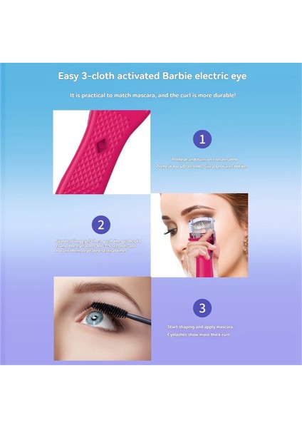 Elektrikli Kirpik Kıvırıcı Taşınabilir Kirpik Kıvırıcı Fırçası Isıtmalı Kirpik Kıvırma Göz Konturu Hızlı Isıtma Kıvırıcı Gül Kırmızı (Yurt Dışından) fiyatları