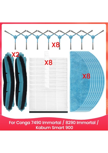 Conga 7490 Immortal 8290 Immortal Kabum Smart 900 Elektrikli Süpürge Yedek Parçaları Için 26 Adet Vakum Aksesuar Seti (Yurt Dışından)